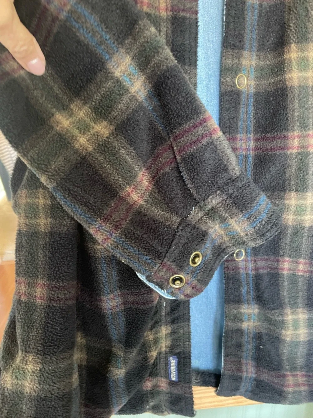 Wolverine men’s Denim flannel reversible Jacket - 2 or 3XL